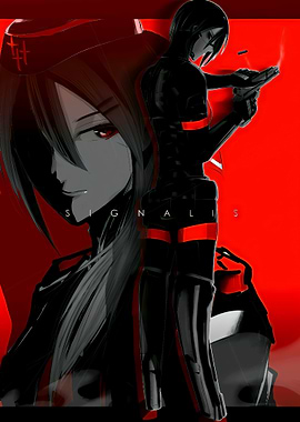 SIGNALIS Anime Art with Gun