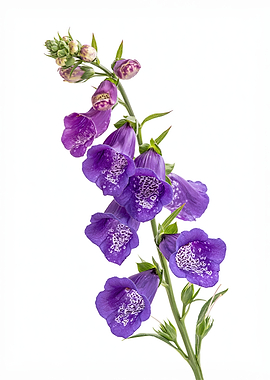 Purple Foxglove Flowers