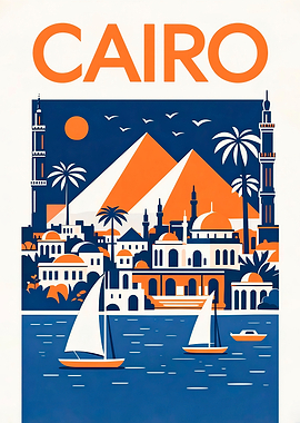 Cairo Travel Poster