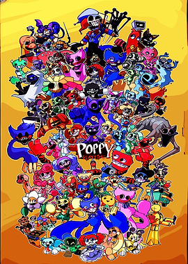 Poppy Playtime Characters Collage