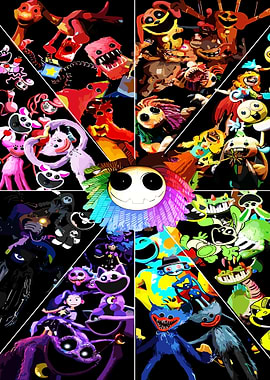 Poppy Playtime Characters Collage