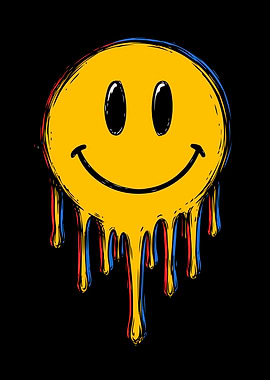 Dripping Smiley Face