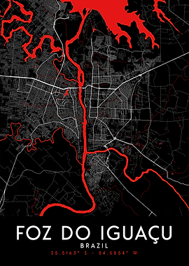 Foz do Iguaçu Dark Map