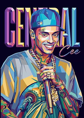 Central Cee Pop Art Portrait