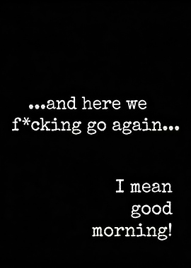 Funny Good Morning Text Art