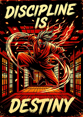 Ninja Discipline is Destiny Poster