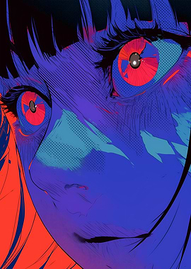Close-up Anime Eyes