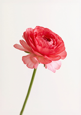Pink Ranunculus Flower