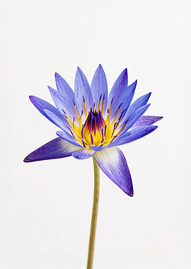 Blue Water Lily Flower