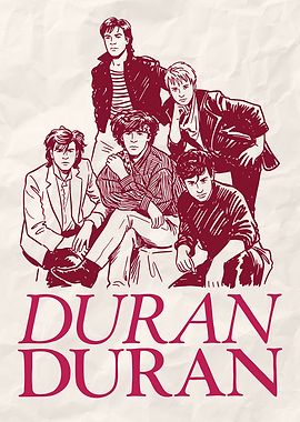 Duran Duran Band Illustration