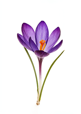 Purple Crocus Flower