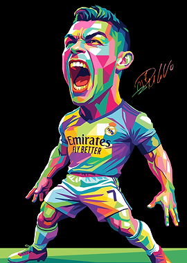 Cristiano Ronaldo Pop Art