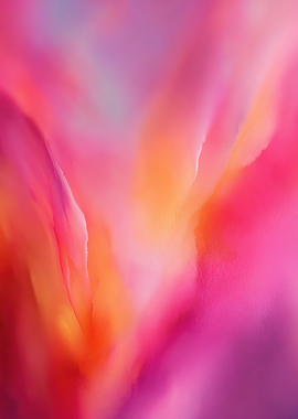Abstract Pink and Orange Swirls