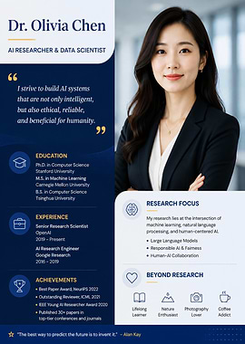 Dr. Olivia Chen AI Researcher Profile