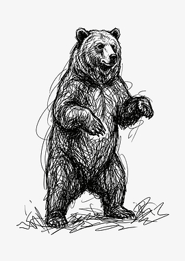Standing Bear Sketch