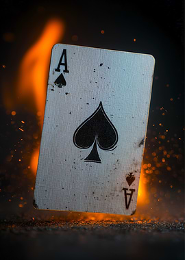 Ace of Spades on Fire