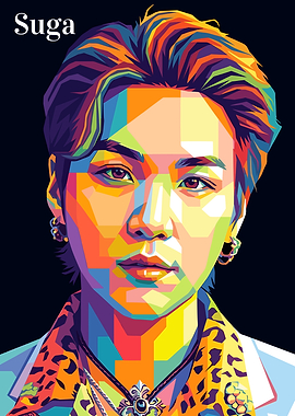 Suga Pop Art Portrait