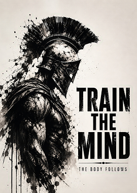 Spartan Warrior Train the Mind Poster
