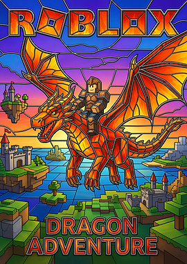 Roblox Dragon Adventure Stained Glass