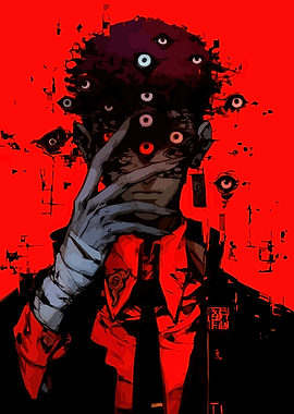 Creepy Figure with Many Eyes