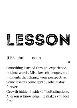 Lesson Definition Typography