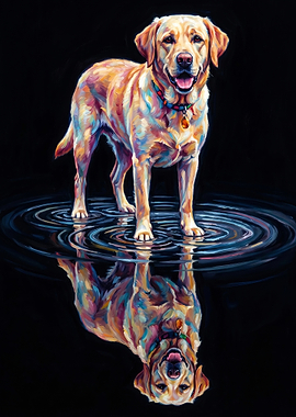 Labrador Retriever in Water