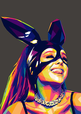 Ariana Grande Pop Art Portrait