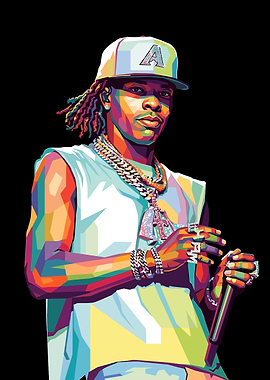 Lil Baby Pop Art Portrait