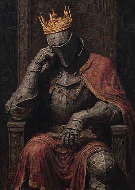 Knight King on Throne
