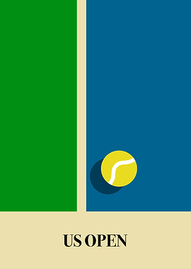 US Open Tennis Poster