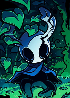 Hollow Knight Character in Forest