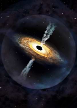 Black Hole with Accretion Disk and Jets