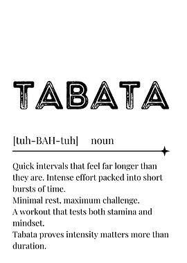 Tabata Workout Definition