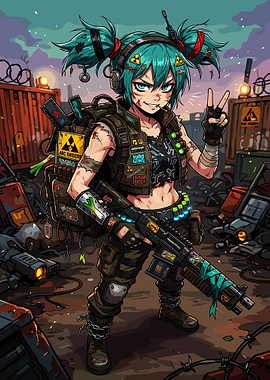 Anime arc raiders game poster