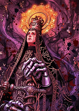 Gothic Virgin Mary with Mechanical Hands