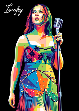Laufey Pop Art Portrait
