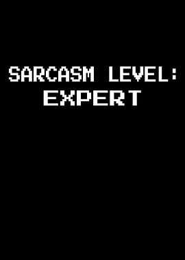 Sarcasm Level Expert Text Art