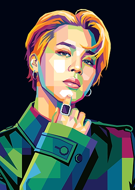 Jimin Pop Art Portrait