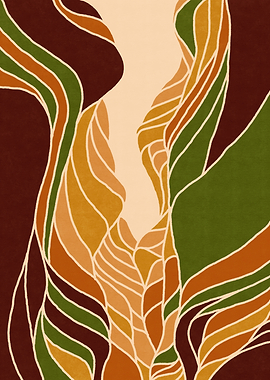 Abstract Canyon Layers
