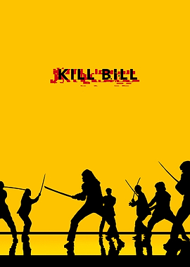 Kill Bill Silhouette Poster