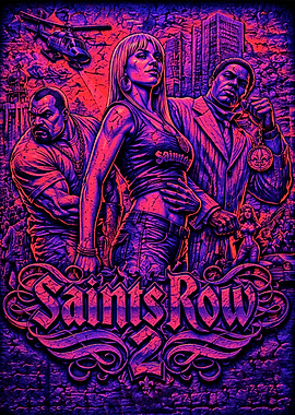 Saints Row 2 Video Game Poster