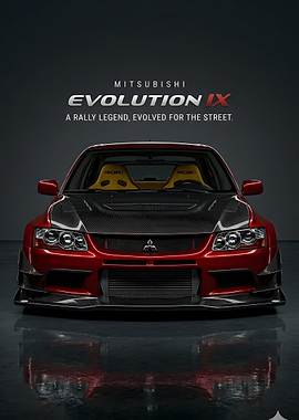 Mitsubishi Lancer Evolution IX in Garage Studio