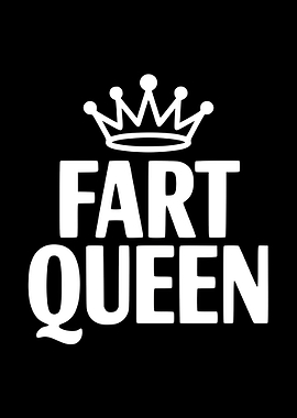 Fart Queen Crown Text Art