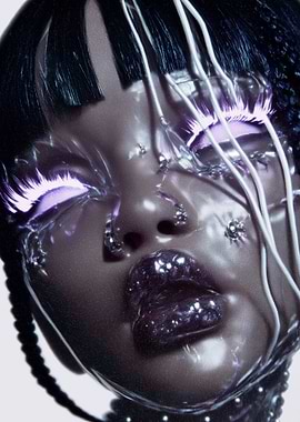 Futuristic Cyberpunk Portrait