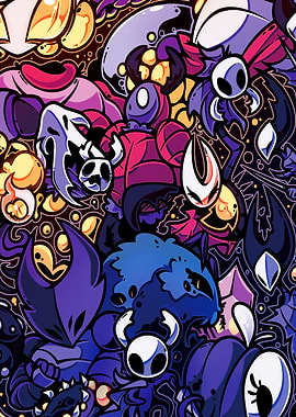 Hollow Knight Characters Collage
