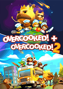 Overcooked! + Overcooked! 2 Game Art