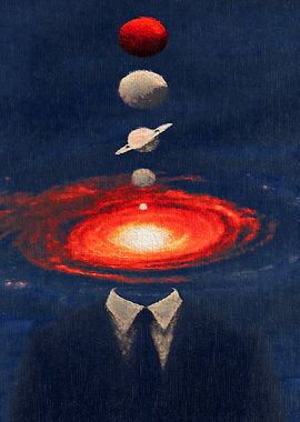 Cosmic Man in Suit
