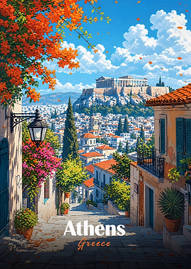 Athens cityscape with Acropolis