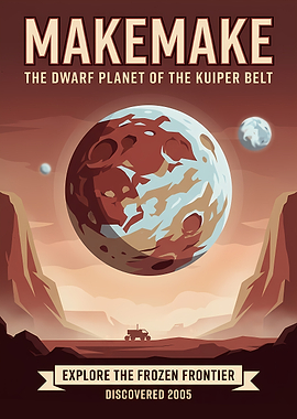 Makemake Dwarf Planet Poster