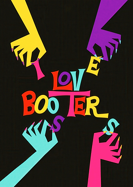 I Love Booters Text Art